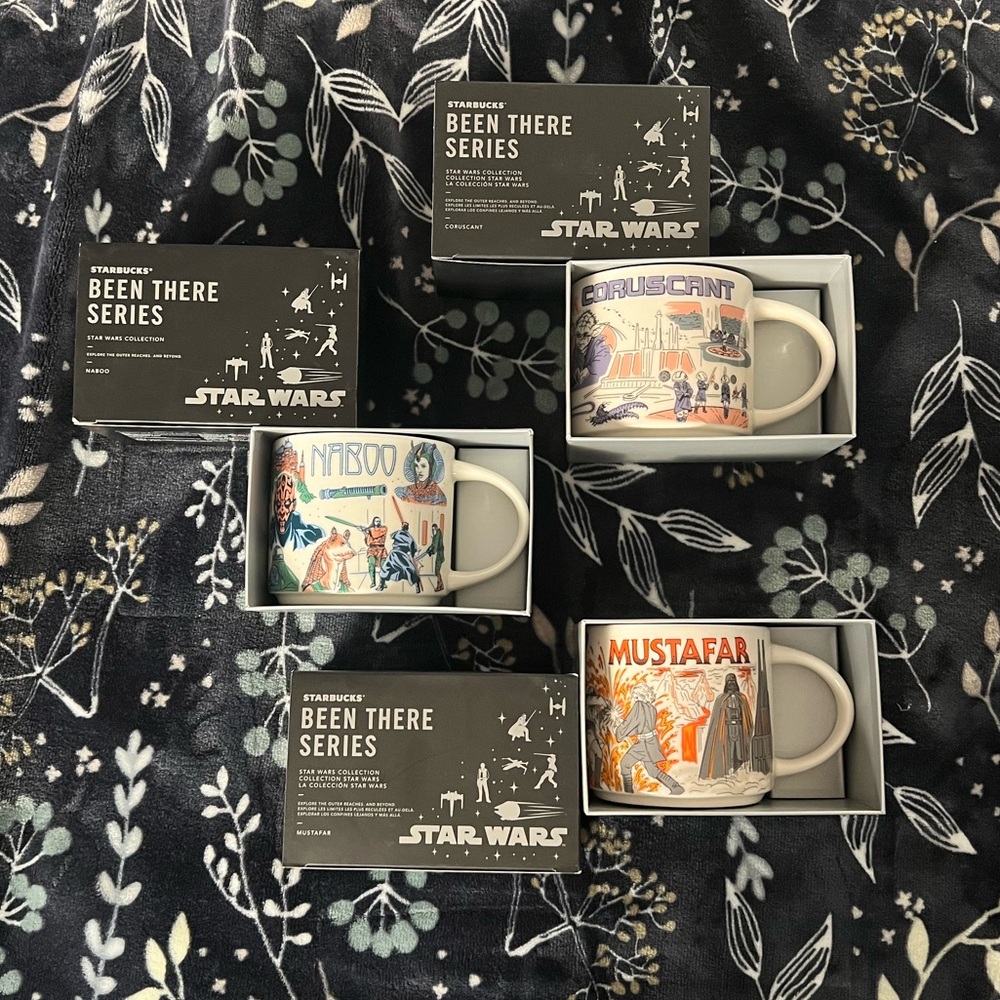 NWT. Star Wars Collection. Starbucks,Been There Series.Naboo,Coruscant,Mustafar